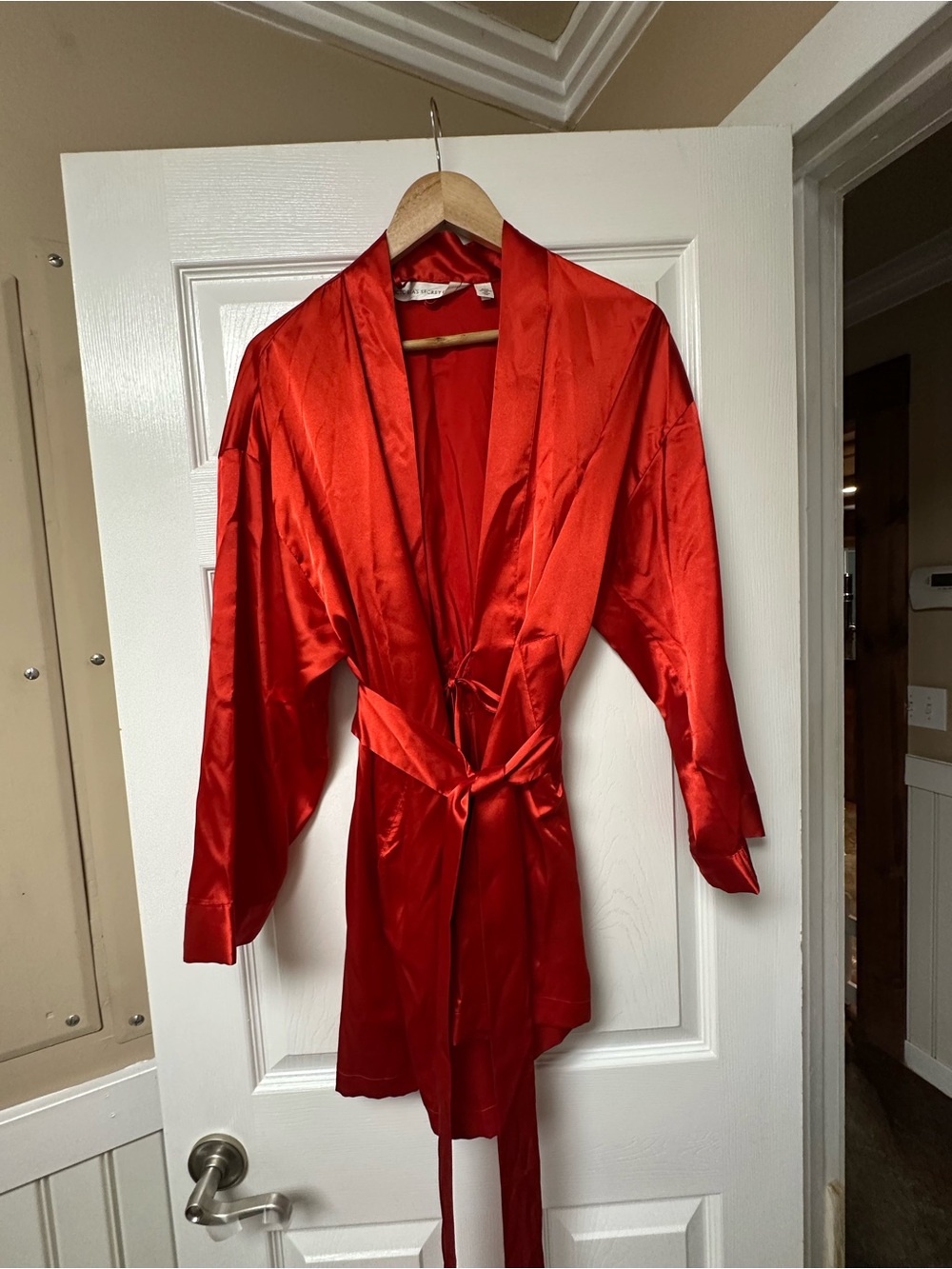 Victoria's Secret Red Satin Kimono Robe